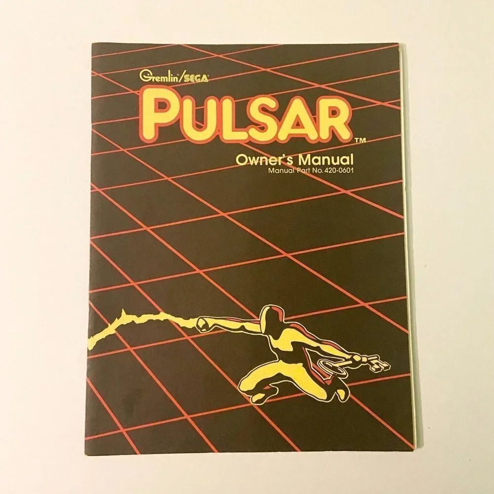 Vintage 1981 Pulsar Owners Manual Gremlin Sega Arcade Game Manual